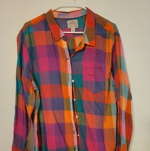 Old Navy summer plaid shirt
